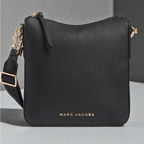 Marc Jacobs Black Crossbody Bag Black Gold Hardware NWT $295